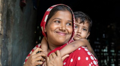 Ruksana Begum and her daughter