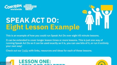 Speak Act Do lesson plan screenshot 