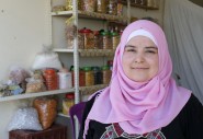 Bushra in her grocery store