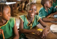 Girls in a classroom in Sierra Leone